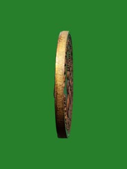 Round amulet, celebration of 97 years, Luang Pu Khram, Wat Wang Wa, Rayong, 2537, Nava Loha Prai Thong Khan — รูปที่ 3