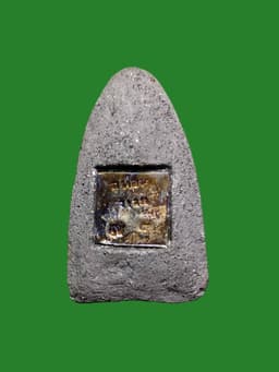 Luang Pu Tuad Wan Powder Large Mold Silver-Mounted Amulet — Luang Pu Ton, Wat Sri Aphai Wan, Loei Province, Rare Collector's Edition — รูปที่ 2