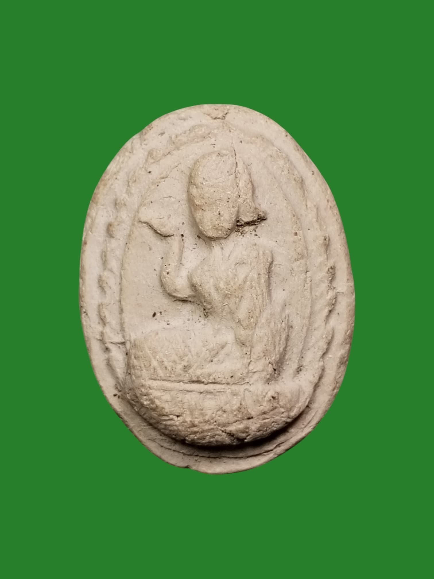 +Mae Nang Kwak Powder Clay Amulet by Luang Pho Kong, Wat Ban Suan, Phatthalung B.E. 2506