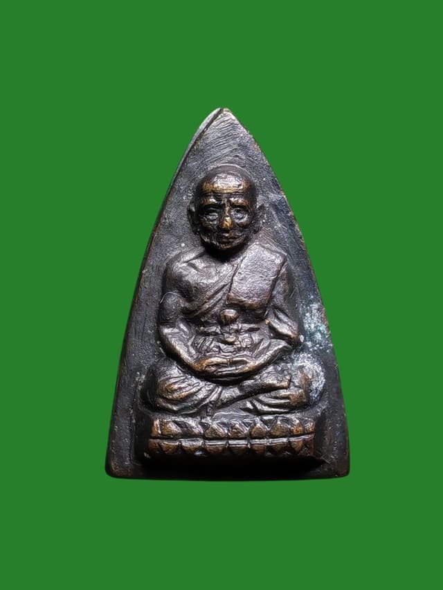 Luang Pu Tuad Small Lotus Petal Rear Edition 1 Year 2507 Copper with Black Patina Ajarn Tim Wat Chang Hai
