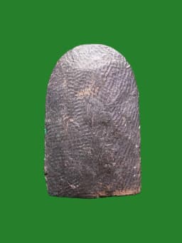 Phra Kru Wat Chana Songkhram Powder Amulet - Climbing Vine Mold Black Earth — รูปที่ 3