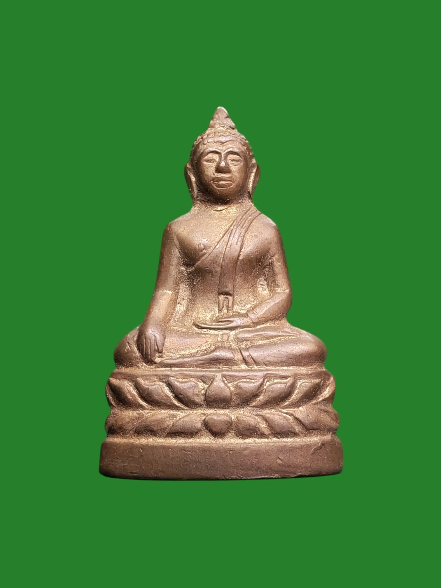 Phra Kling Phra Thep Metthakon Wat Thep Sirin B.E. 2509 Blessed by Luang Pho Norratchamanit Brass Amulet Rare