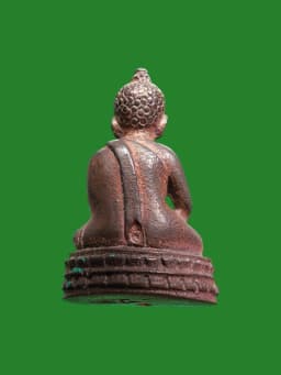Phra Chai Wat Luang Pu Tim Wat Laharn Rai B.E. 2560 Retro Edition Metal Amulet with Old Chanuan — รูปที่ 2
