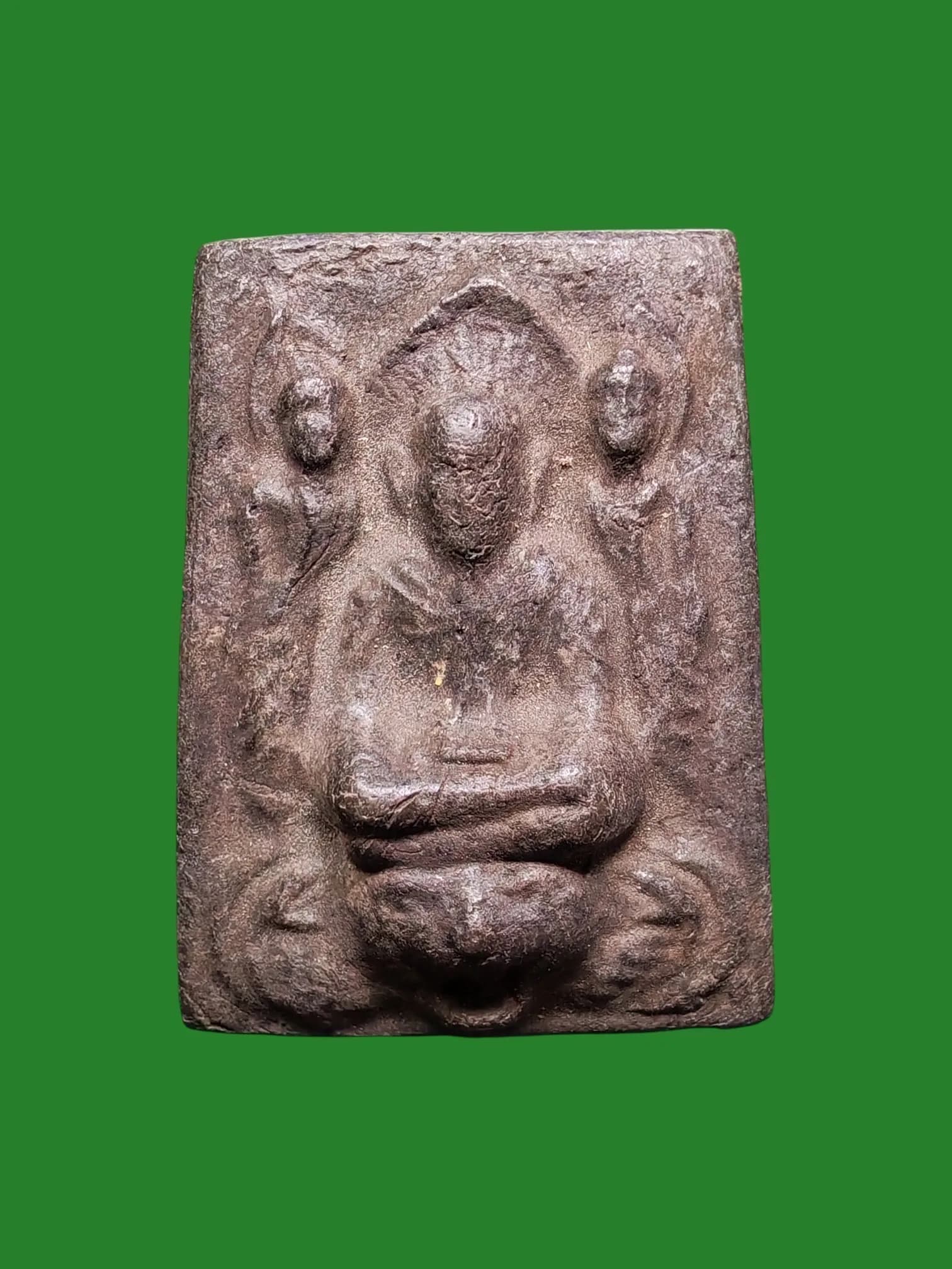 Luang Pu Tuat Glai, Wat Lam Phaya, B.E. 2513, Giant Dregs Clay, Yantra Reverse