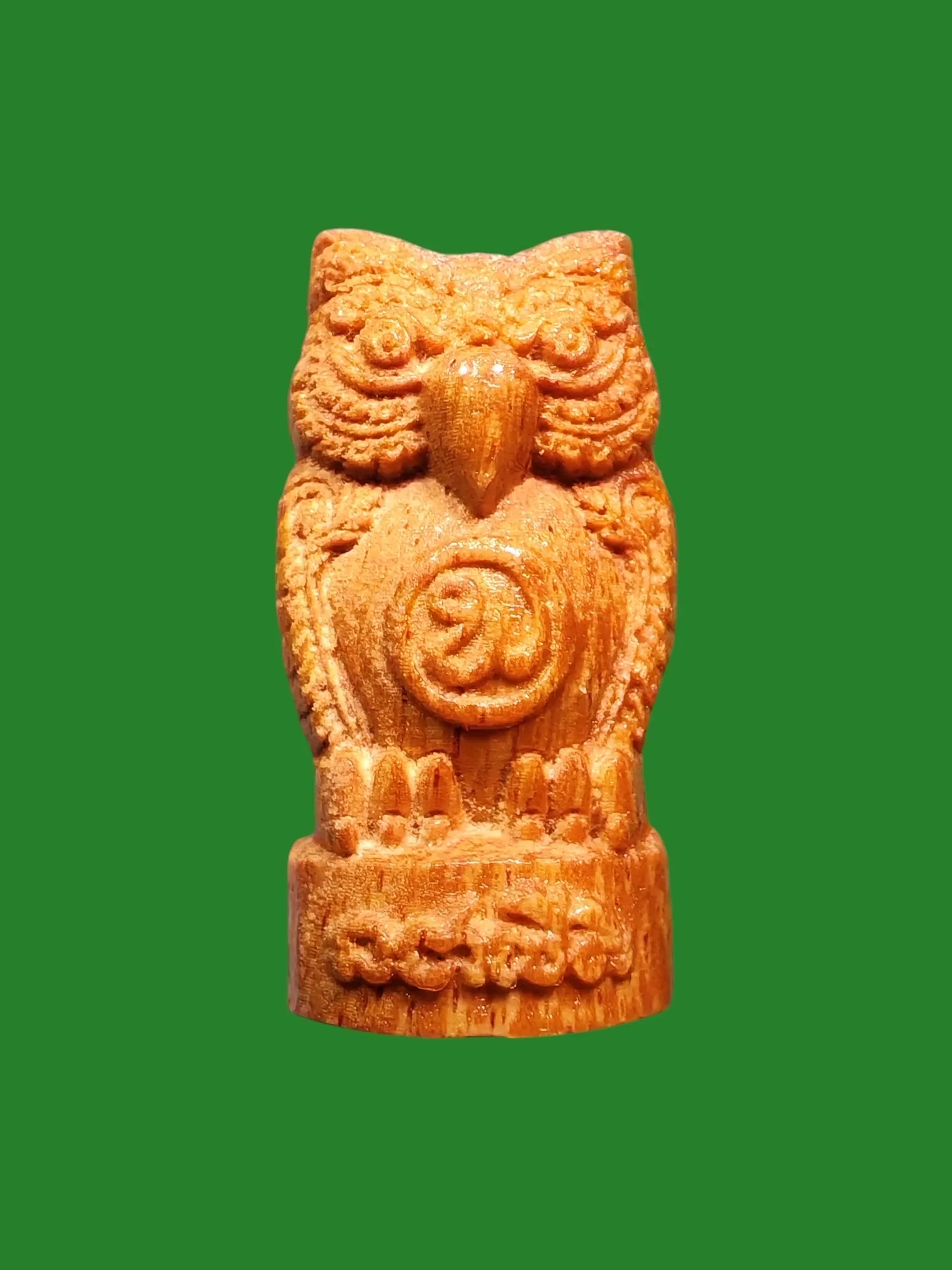 Nok Tued Tued Wooden Mayan First Edition Amulet by Luang Pho Saongsart - Wat Yen Sonit Thammarama, Kanchanaburi B.E. 2568 No. 81