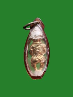 Kumarn Thong Amulet by Luang Pho Kuay, Wat Khositaram, B.E. 2521, Gilded Metal — รูปที่ 3