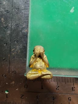 Pid Ta Phok Throp Amulet by Luang Pho Naem, Wat Khao Noi, Nakhon Sawan, Brass — รูปที่ 4