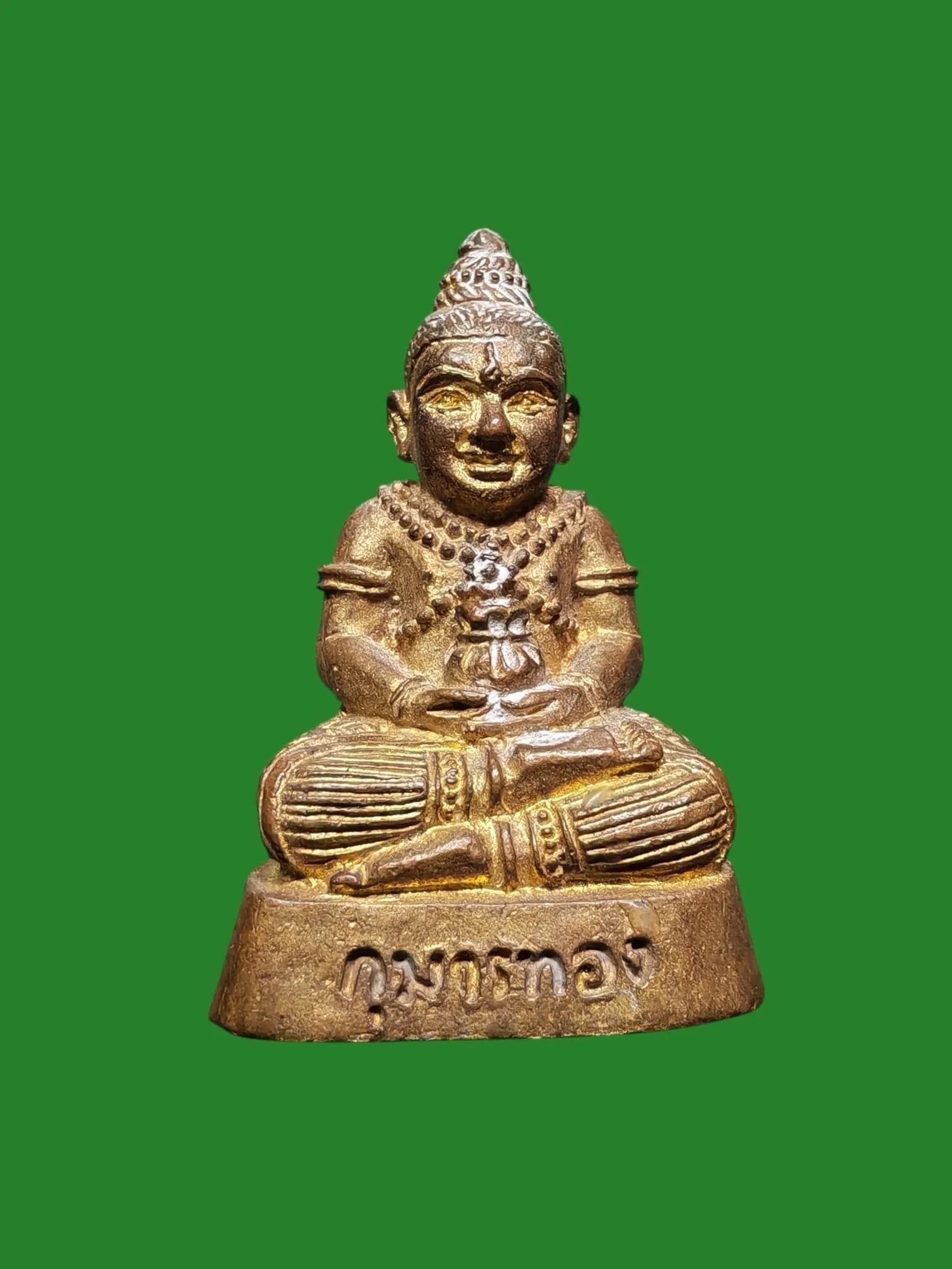 Luang Pho Jued Wat Pho Setthee Nakhon Pathom B.E. 2552 Silver Takrut Seven Forests Clay Amulet 999 Pieces