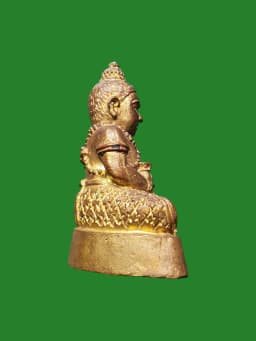 Luang Pho Jued Wat Pho Setthee Nakhon Pathom B.E. 2552 Silver Takrut Seven Forests Clay Amulet 999 Pieces — รูปที่ 2