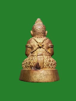Luang Pho Jued Wat Pho Setthee Nakhon Pathom B.E. 2552 Silver Takrut Seven Forests Clay Amulet 999 Pieces — รูปที่ 3