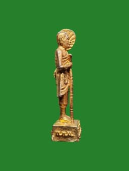 Phra Sivali First Edition Luang Pho Wrah Wat Bodhi Thong B.E. 2530 Gold-Plated Metal Amulet — รูปที่ 3