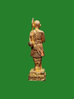 Phra Sivali First Edition Luang Pho Wrah Wat Bodhi Thong B.E. 2530 Gold-Plated Metal Amulet — รูปที่ 4