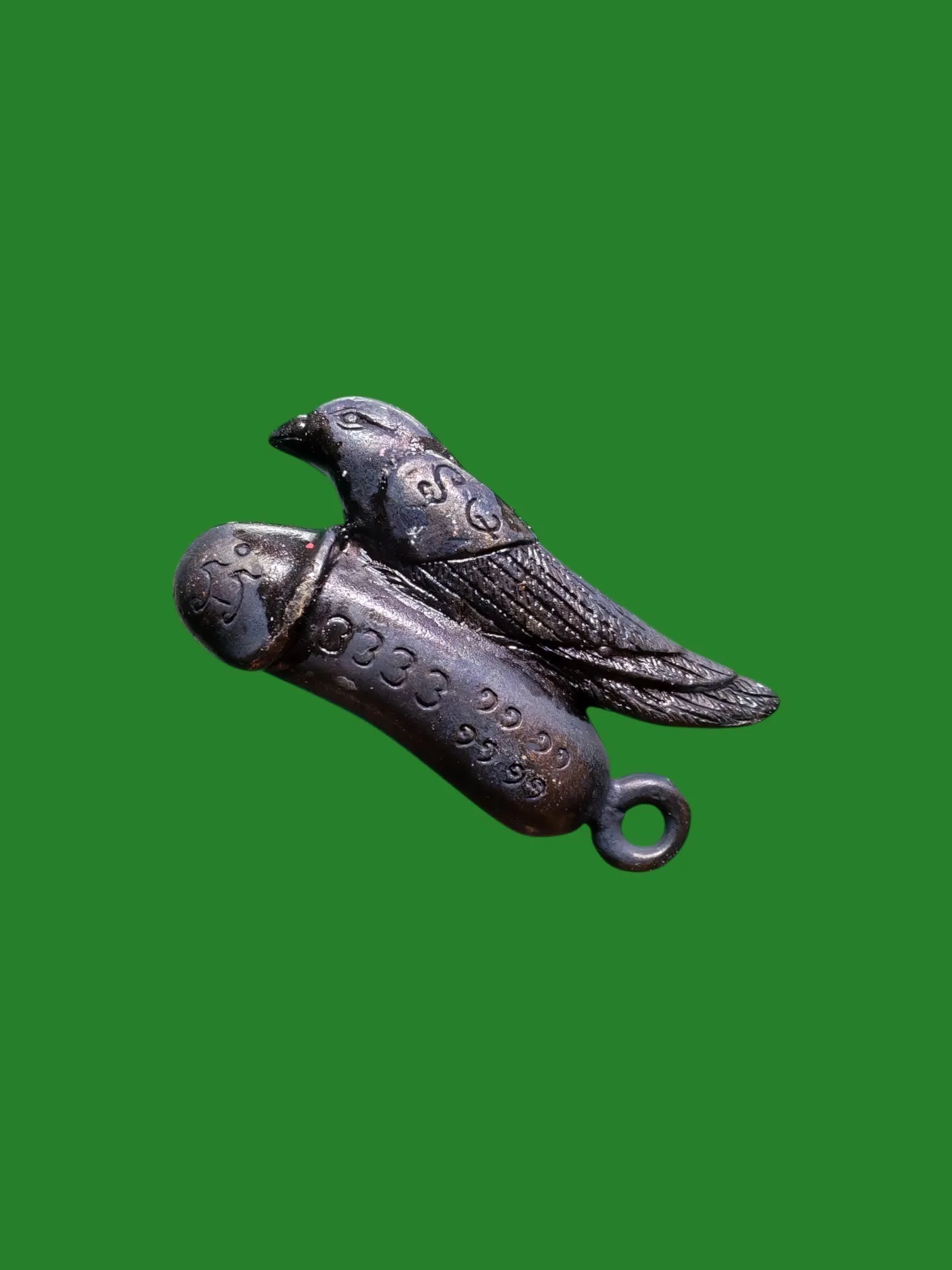 Plakkhik Sarika Wealth-Calling Amulet by Luang Pho Pakong Harunchob Metta Baramee Series Metal