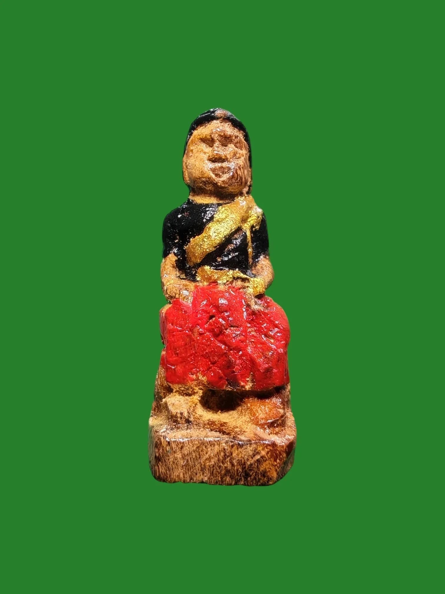 Mae Nang Takian Carved Takian Wood Amulet by Luang Pho Oenk, Wat Pridaram, Nakhon Pathom, B.E. 2569