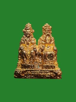 Floating Cast Amulet Chao Pho Chao Mae Chum Saeng Pak Nam Bodhi Nakhon Sawan B.E. 2525 — รูปที่ 1