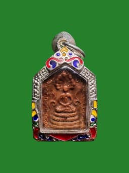 Phra Pim Prok Bodhi Luang Pho Oy Wat Sai B.E. 2480 Wan Powder Yantra Back — รูปที่ 1