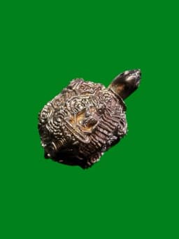 Phra Turtle Boat Luang Pu Sim Silver Cast 2519 — รูปที่ 1