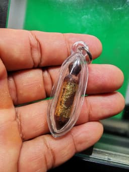 Toh Thong Wooden Talisman, Luang Pho Juad, Wat Phi Setthi, Nakhon Pathom — รูปที่ 3