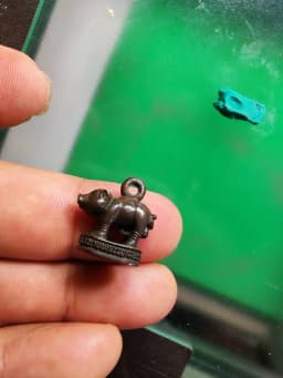 {Moo Maha Lap First Edition Amulet — Luang Pho Pern, Wat Bang Phra, Nakhon Pathom, B.E. 2534, Clay Amulet — รูปที่ 4