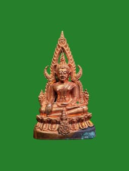 Phra Kring Phra Buddha Chinnarat B.E. 2543 Thong Dok Buab Blessed by Luang Pu Mun — รูปที่ 1