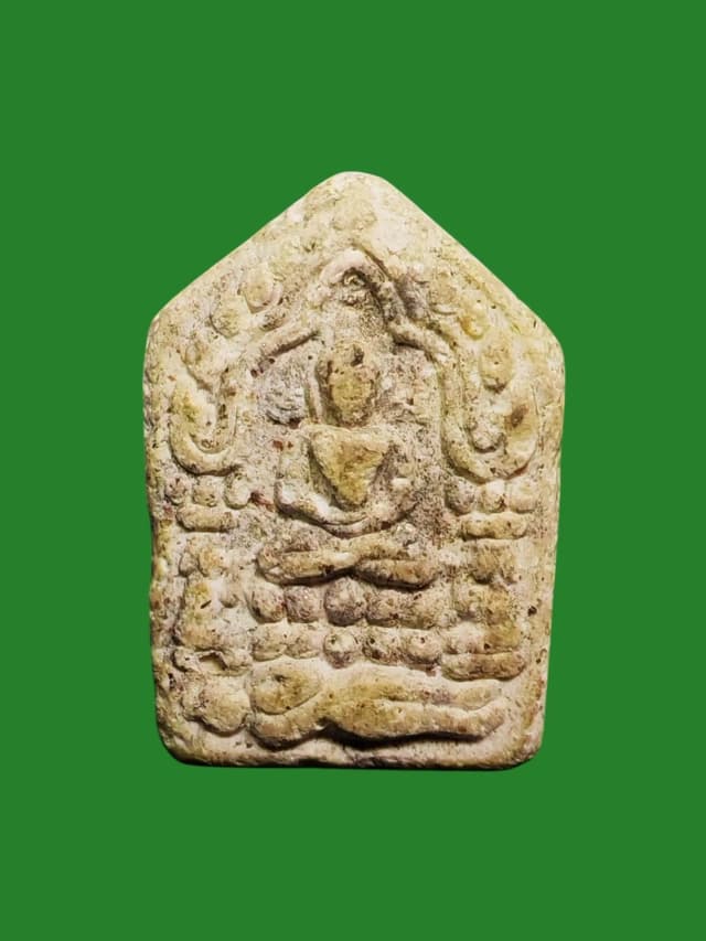 Phra Khun Phan Suk Thai Yai Small Mold Powder Amulet B.E. 2557 by Kruba Ao Bandita with Luang Pu Tim Blessed Powder