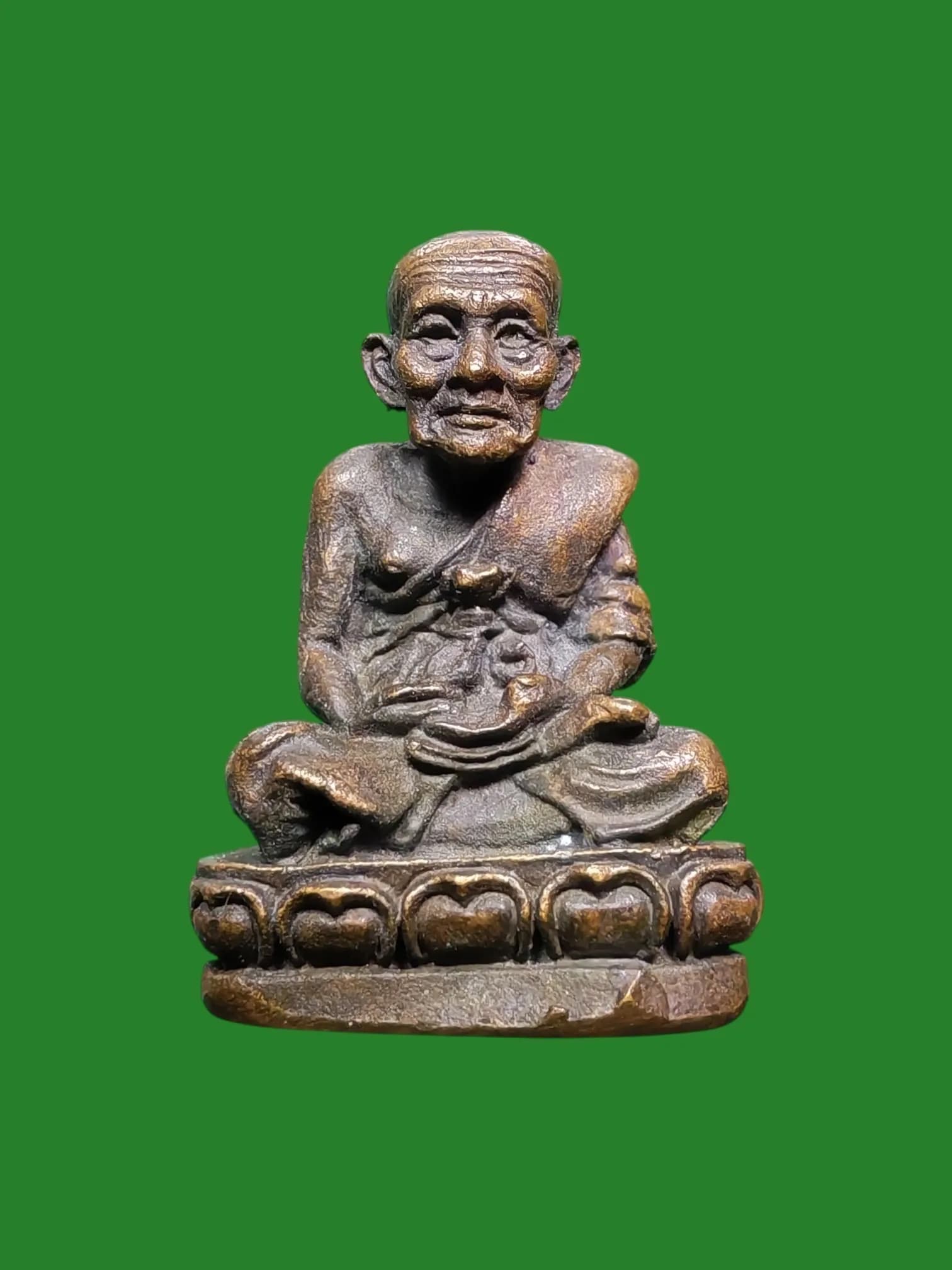 Luang Pu Tuad Maha Setthee Amulet - Wat Khok Sung, Songkhla - Metal Alloy