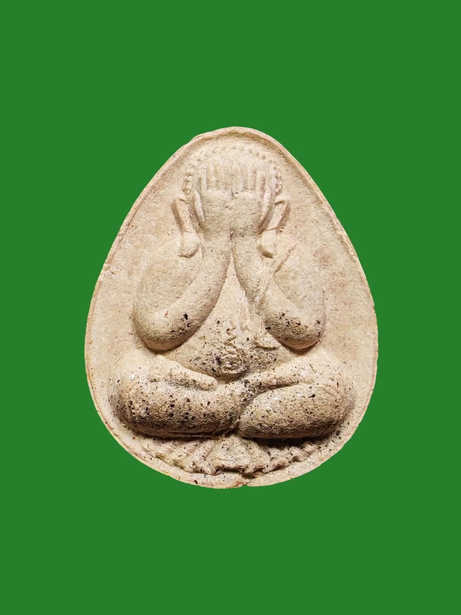 Phra Pid Ta Plod Nhai Amulet by Luang Pho Poen, Wat Bang Phra, B.E. 2535 (Blessed Powder)