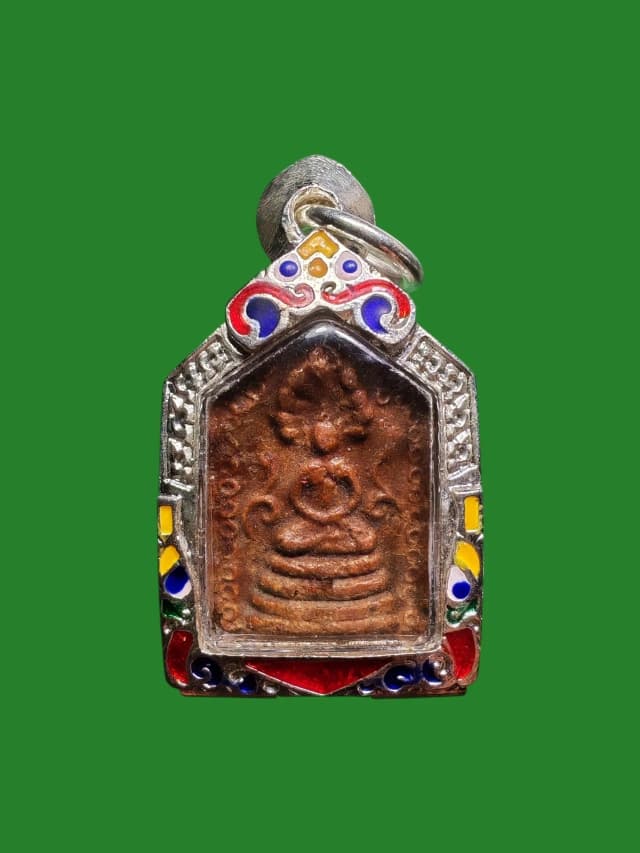 Phra Pim Prok Bodhi Luang Pho Oy Wat Sai B.E. 2480 Wan Powder Yantra Back