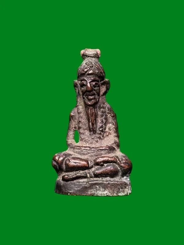 Hermit Casting Wat Tham Rusi Khao Mai Yot Year 2495 Consecrated by Geji Khao Oi