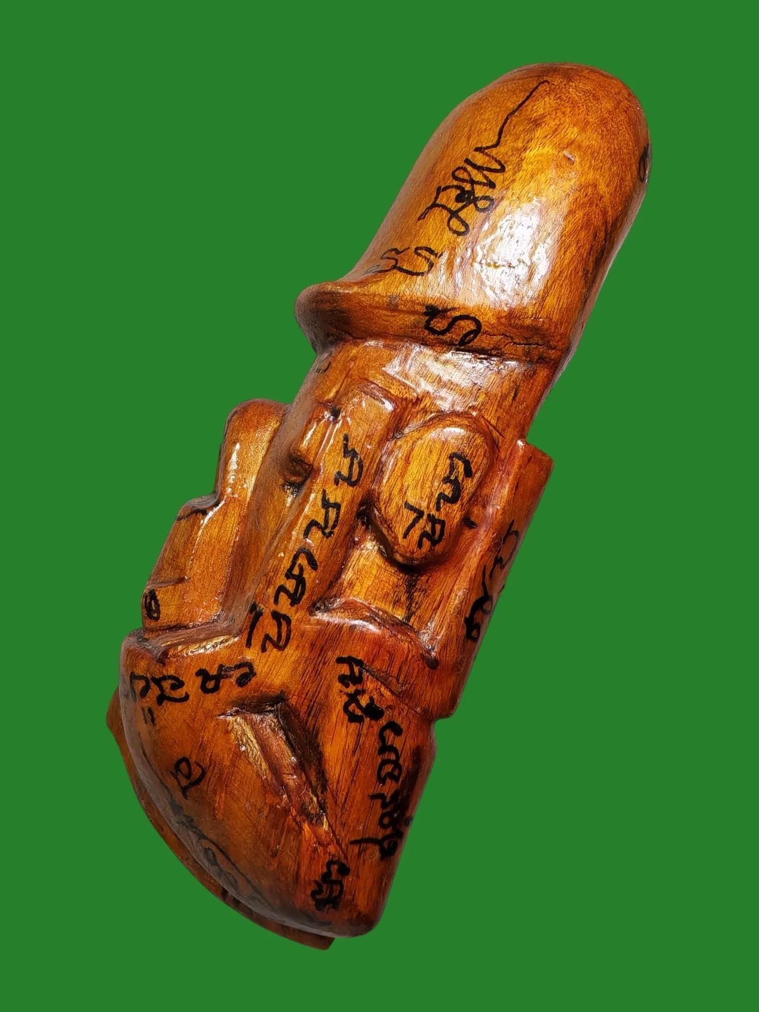 Pla Daek Khik Kru Bucha Size Amulet by Luang Pho Klun, Wat Inthrawat, Ang Thong