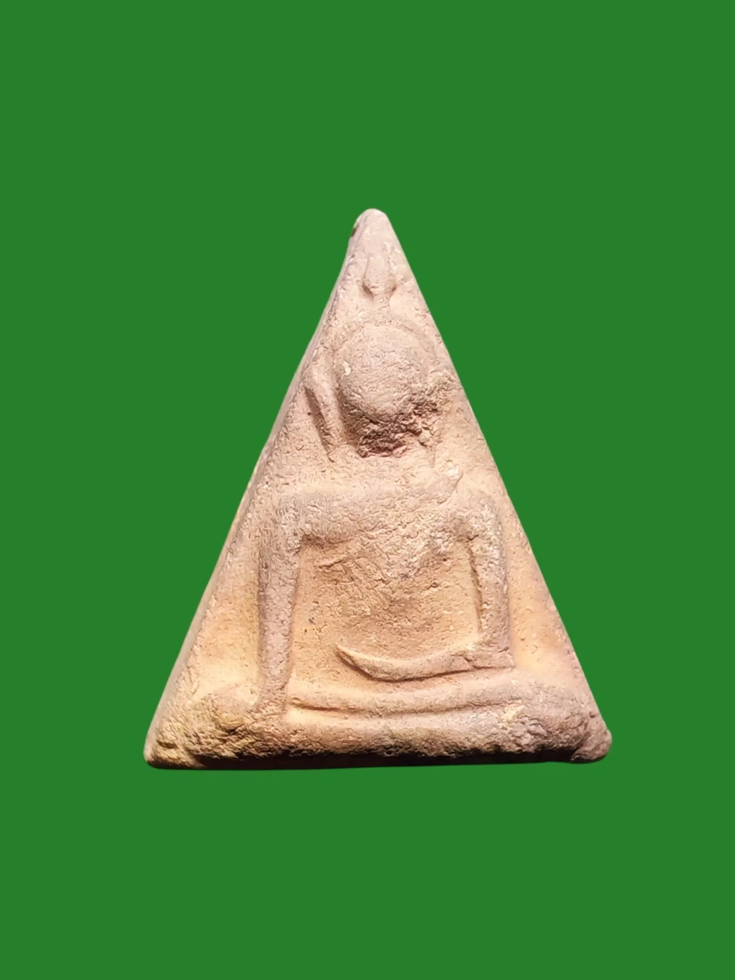Phra Nang Phaya Blessed Earth Amulet - Luang Pho Thanom, Wat Yang Phaya, Phitsanulok B.E. 2514 Small Mold