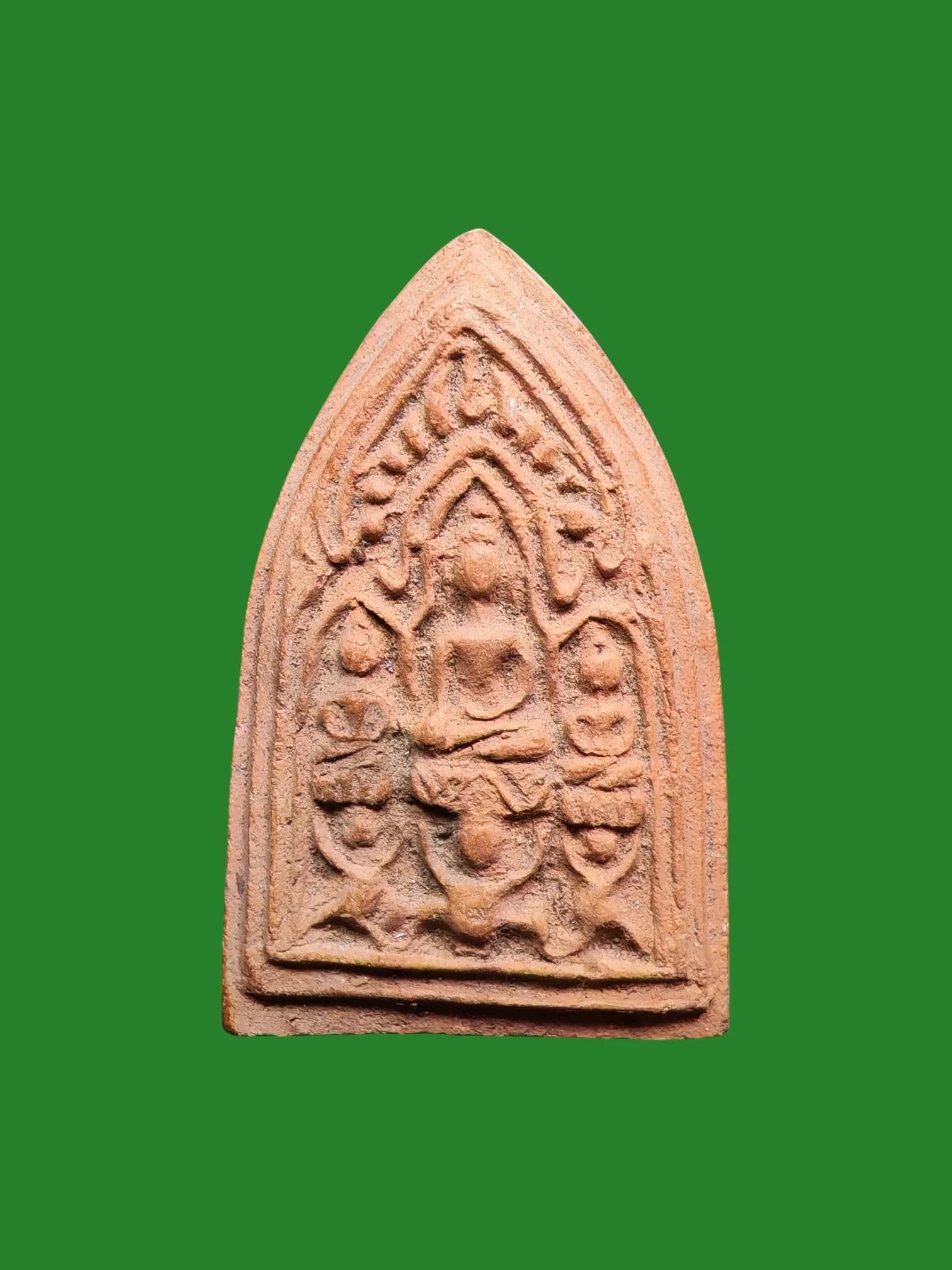 Phra Phan Thai Amulet by Ajarn Chum Chaiyakiri, Wat Tham Khao Tao, B.E. 2497, Clay