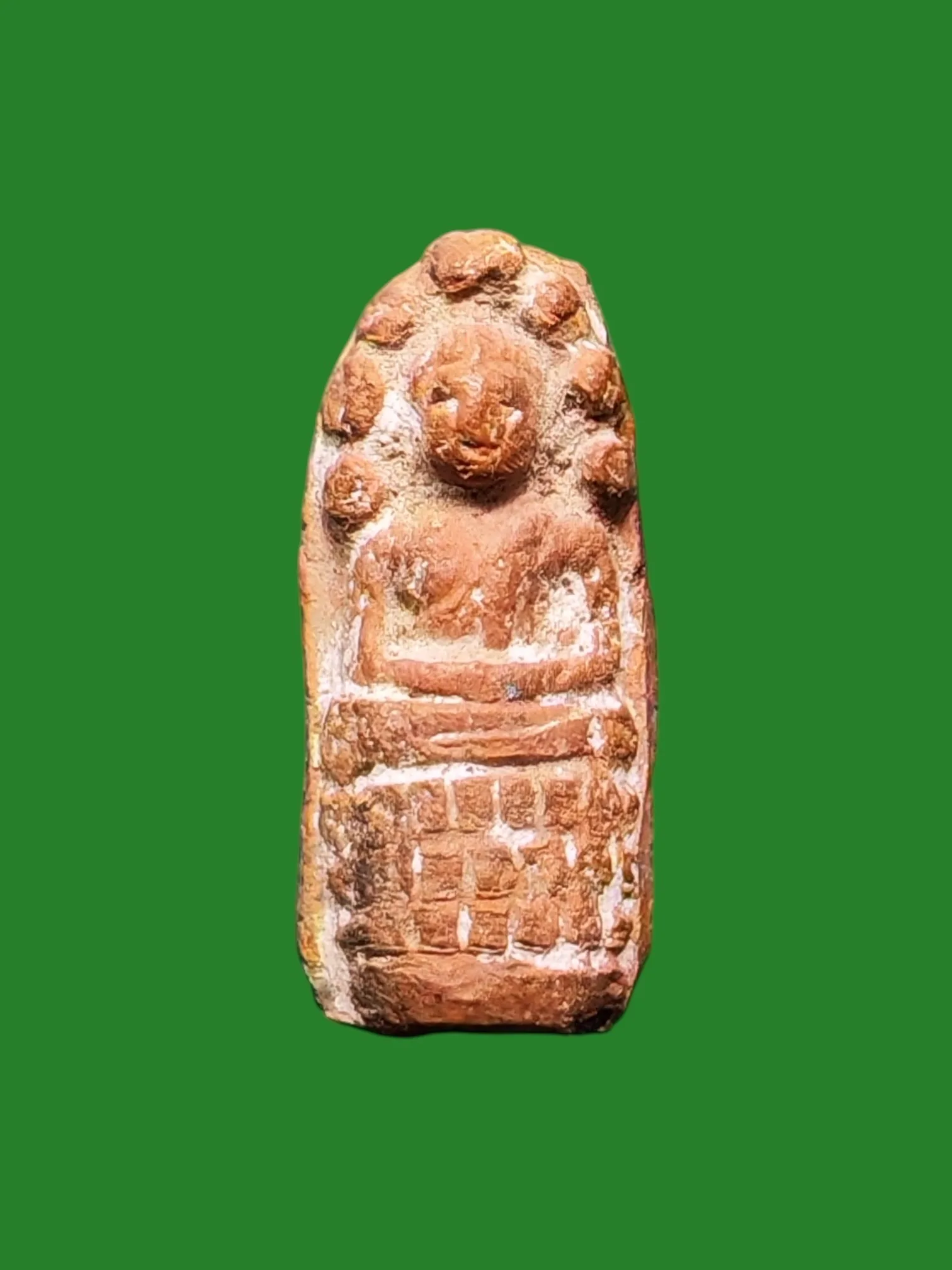 Phra Prok Tua Nuan Somdej Phra Phutthachan (Nuan) Wat On Amulet B.E. 2495 Clay